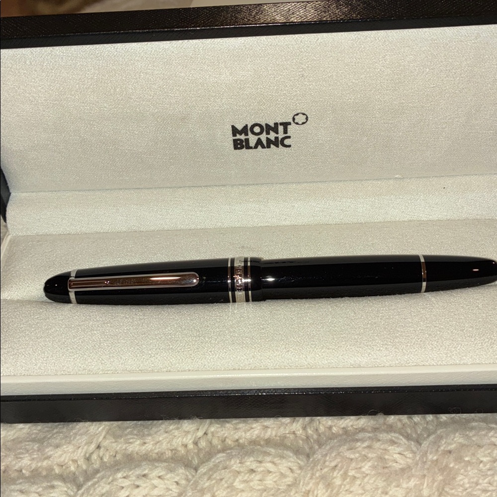MONTBLANC PLATINUM-COATED BALLPOINT PEN - Picture 2 of 8